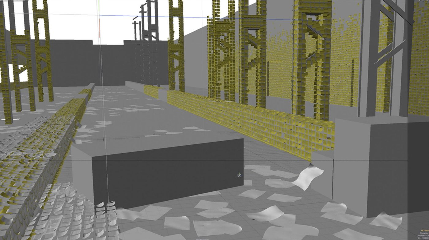 Bench breakdown: 3D layout of the post-its in the warehouse