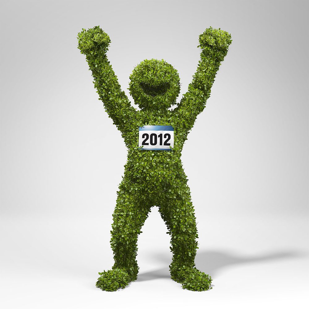 DOW Olympics: the leafy figure posed in the studio