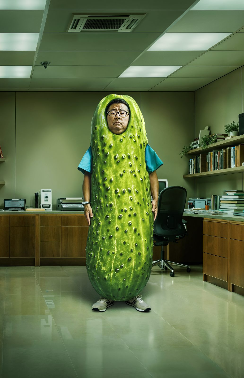 Hallmark A.i: portrait crop of the pickle nurse