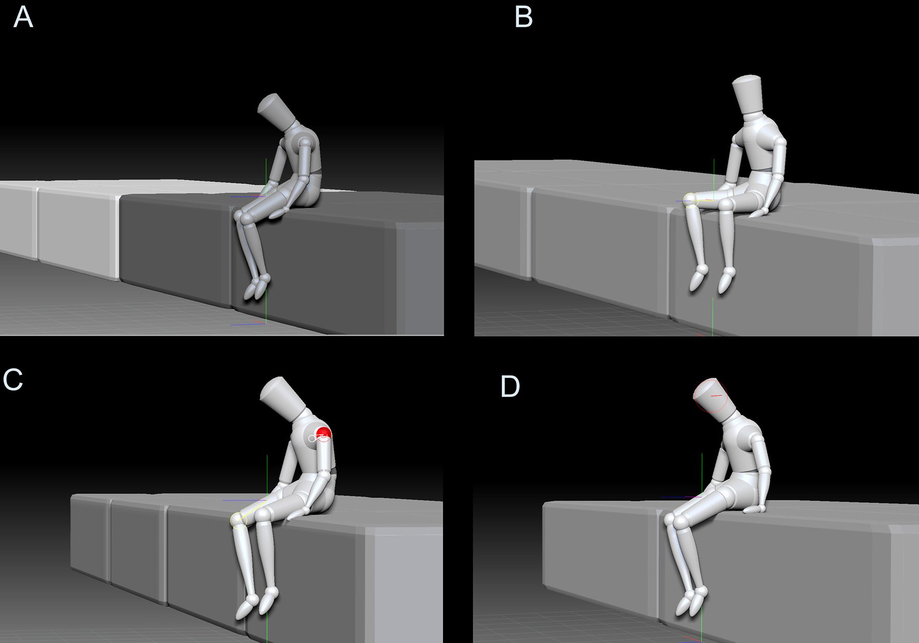 Ice Man: Posing options