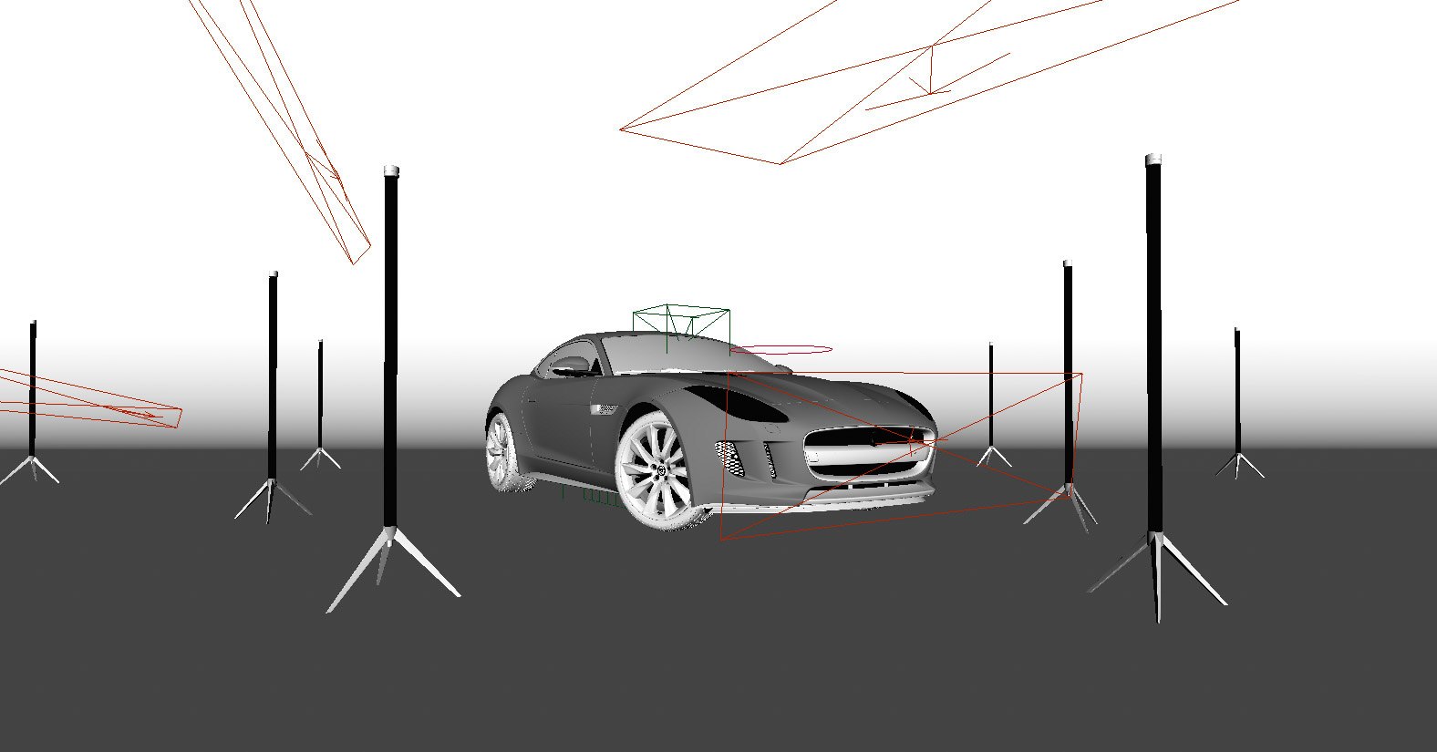 Jaguar F-Type Sabres: Studio layout