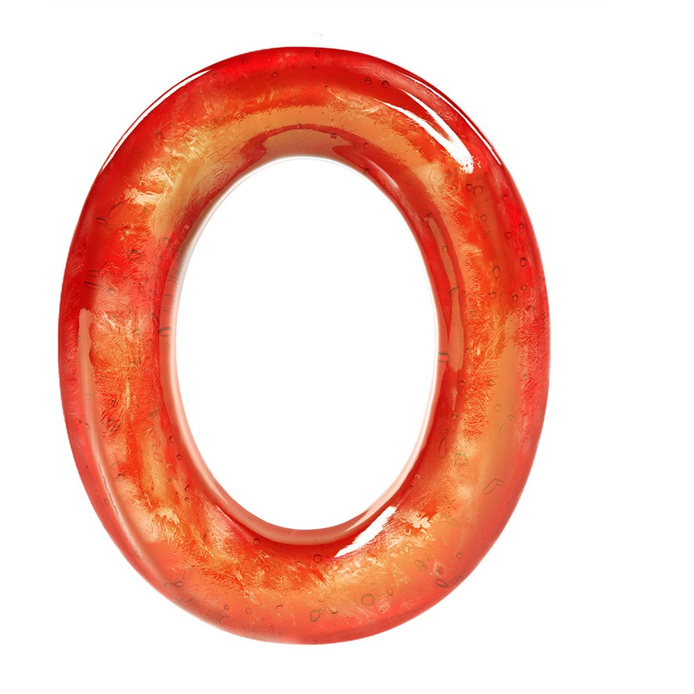 LG Lollipops: CGI candy numeral 0