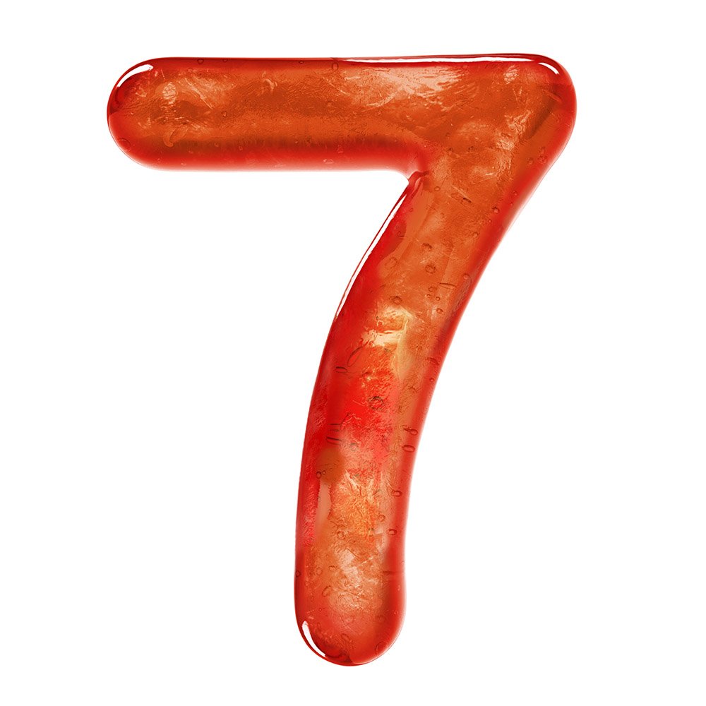 LG Lollipops: CGI candy numeral 7