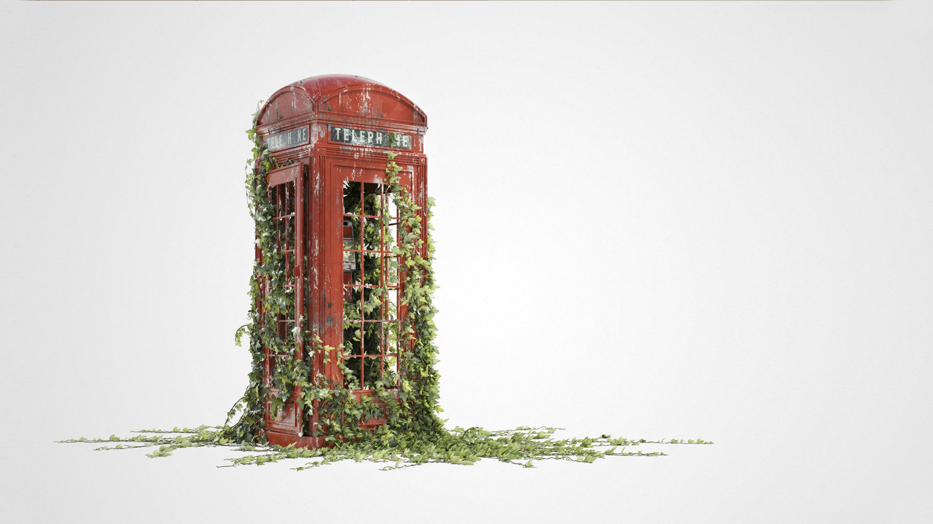 Phonebox Overgrown