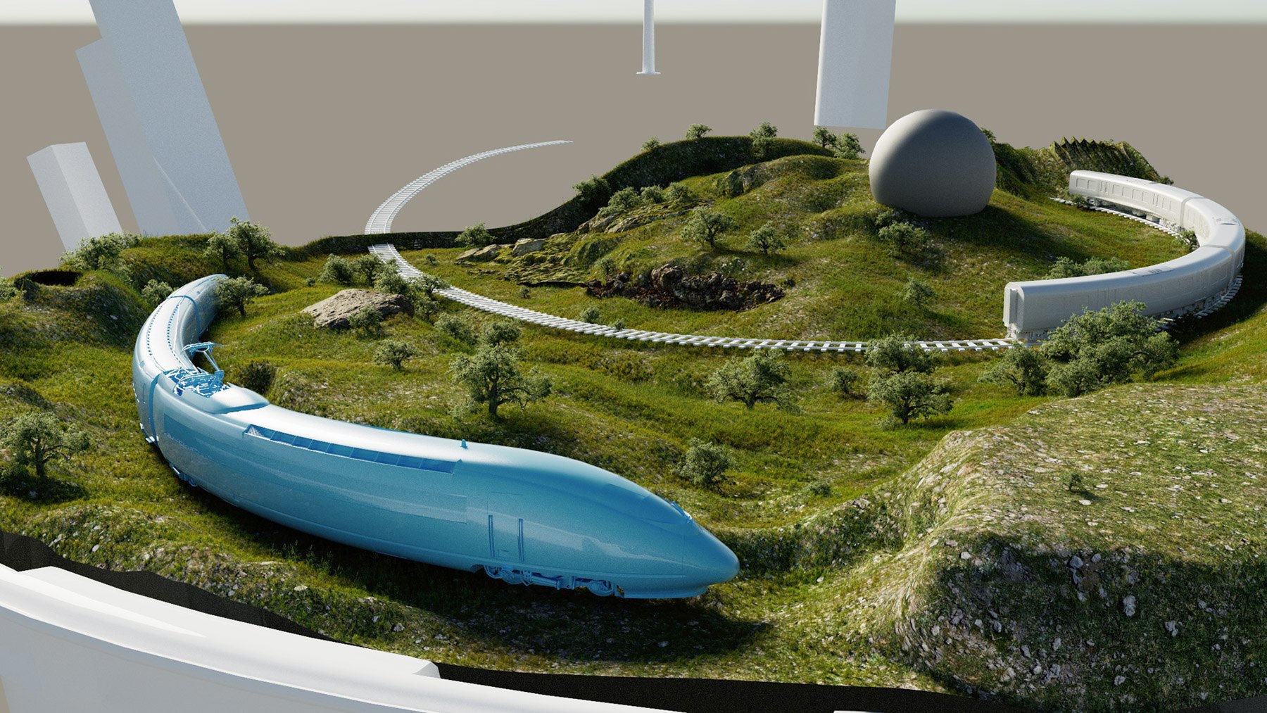 Railway Hat: Layout in 3D