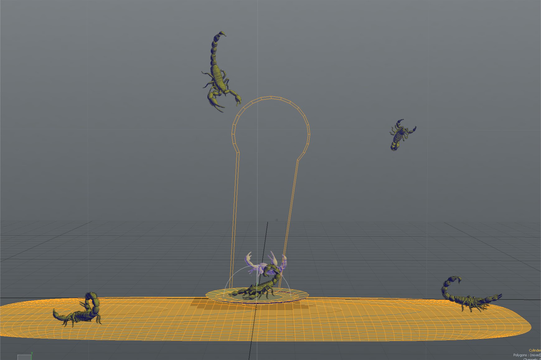 Scorpion Eater: Scene layout
