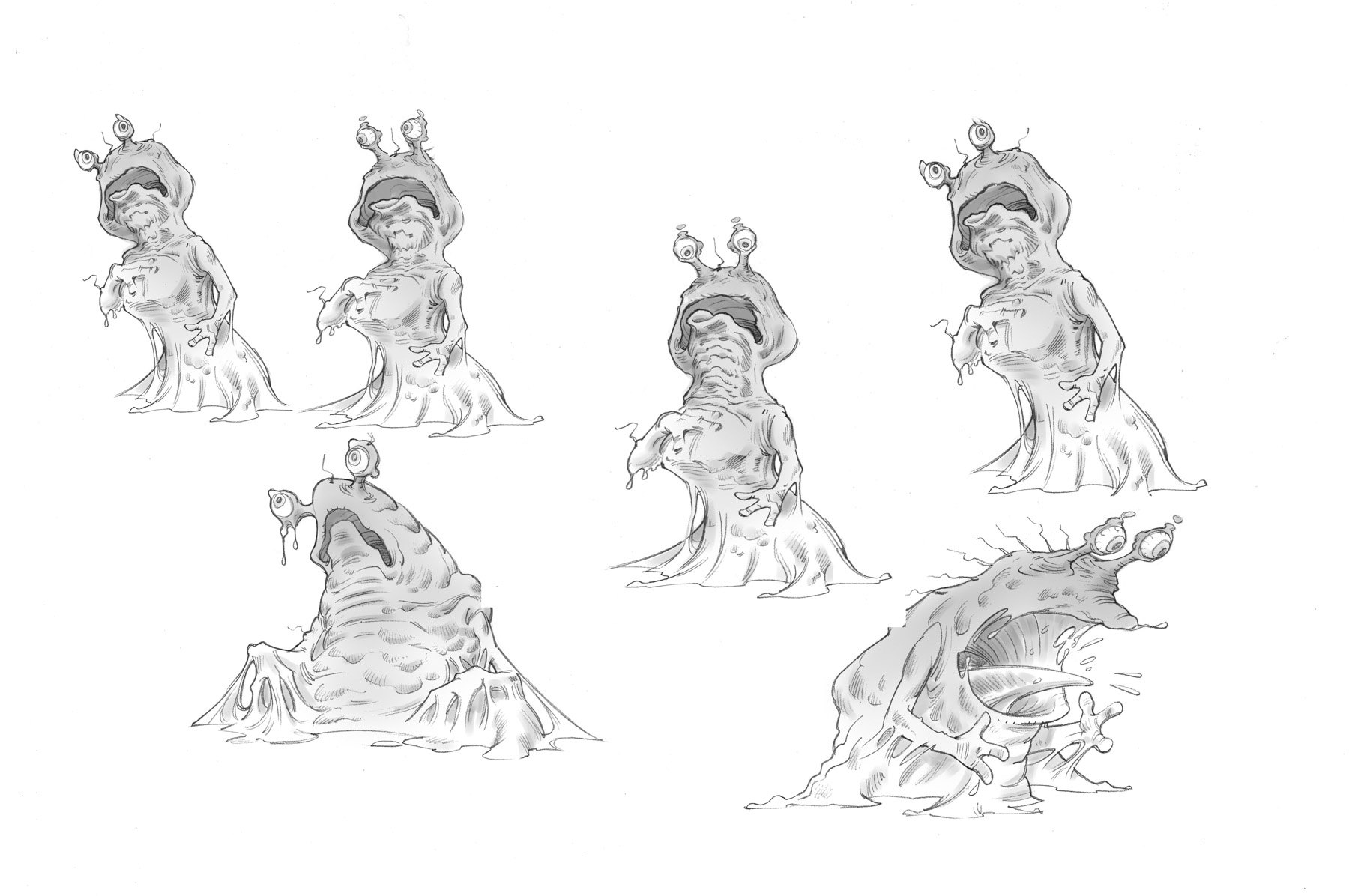 Sickness Monster: Sketch design
