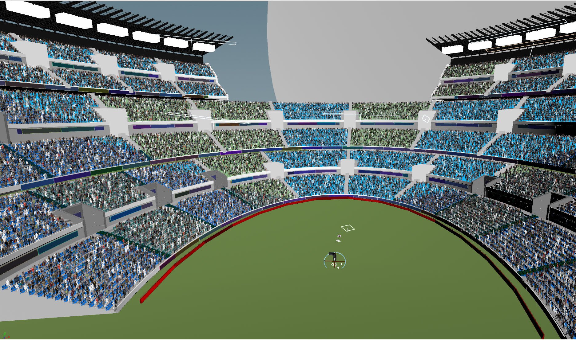 Stadium: Populated stands